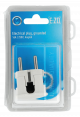 Plug angled earthed, white 222304